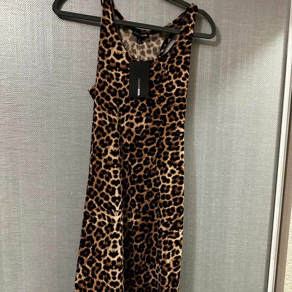 Cheetah midi dress